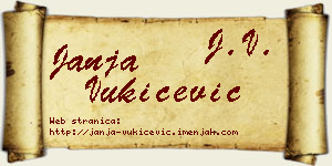 Janja Vukičević vizit kartica